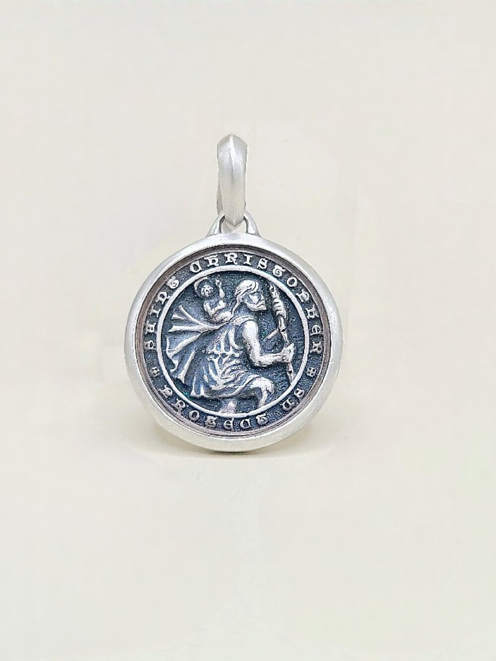 David Yurman St. Christopher Amulet Pendant in Sterling Silver